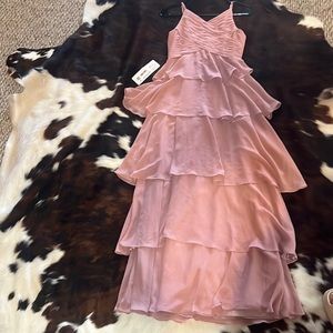 NWT Azazie Bridesmaid Dress Dusty Rose “Daniela” Size J12